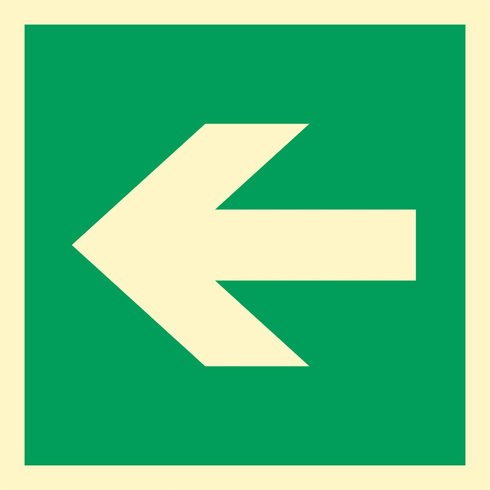 Znak - Znak ewakuacyjny "Kierunek drogi ewakuacyjnej" AA013