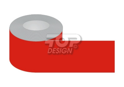 Znak - Taśma samoprzylepna czerwona, podłogowa EA033