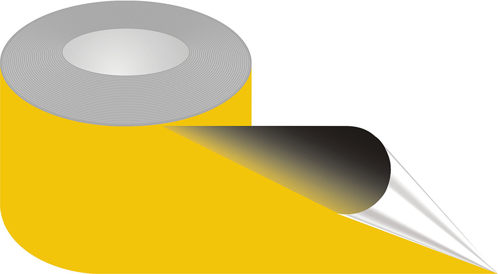 Znak - Taśma samoprzylepna żółta, podłogowa EA034
