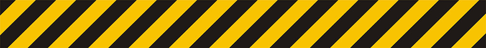 Znak - Pas ostrzegawczy żółto-czarny EB011