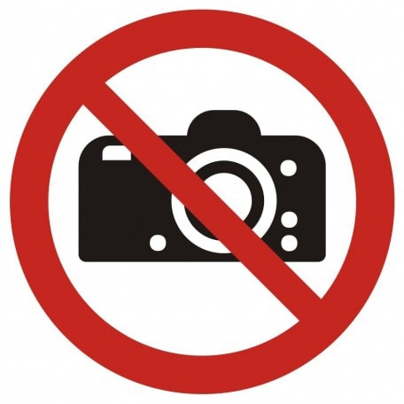 Znak - Zakaz fotografowania GP029