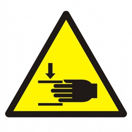 Znak - Ostrzeżenie przed zgnieceniem dłoni GW024