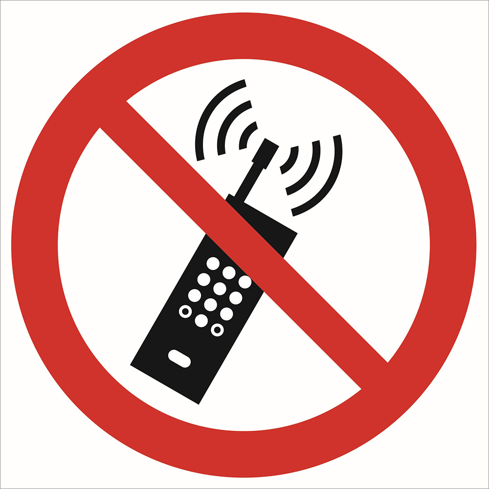Znak - Zakaz używania telefonów komórkowych GP013