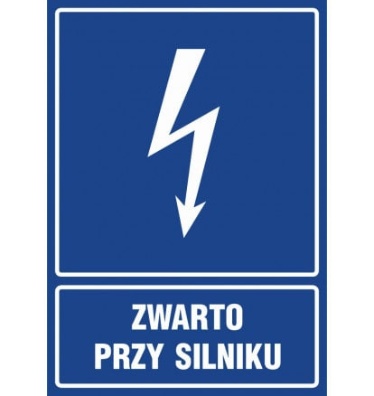 Znak - Zwarto przy silniku HG047