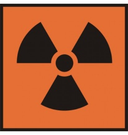 Znak - Zagrożenie radioaktywne LA012