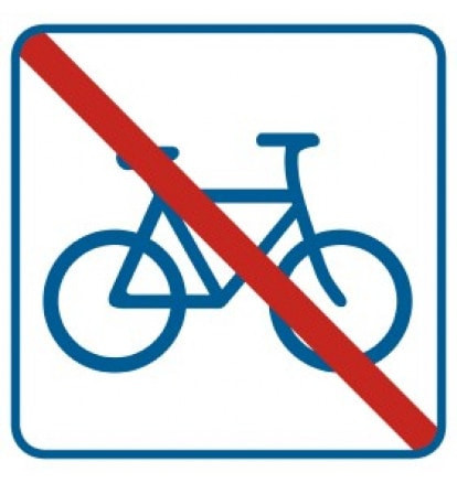 Znak - Zakaz dla rowerów RA518