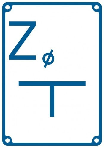 Znak - Tablica orientacyjna dla zasuwy JB002