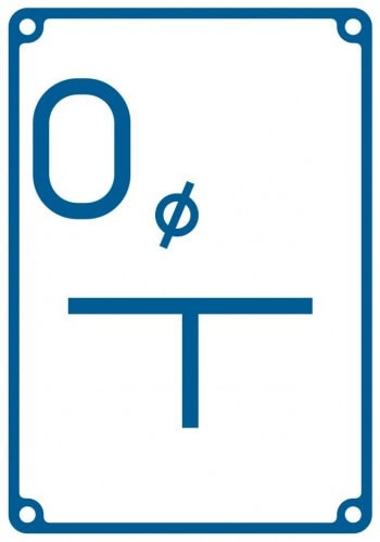 Znak - Tablica orientacyjna dla odpowietrznika JB005