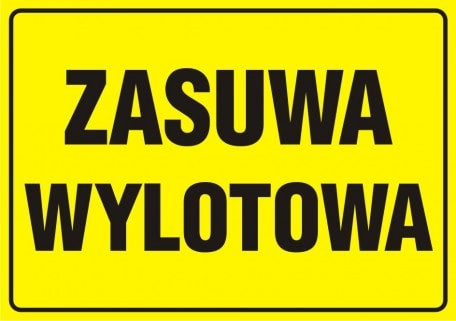 Znak - Zasuwa wylotowa JD013