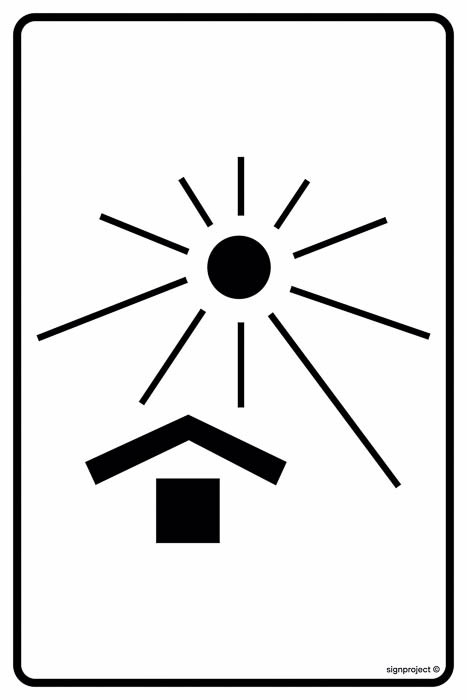 Znak - Chronić przed nagrzaniem (ciepłem) MA010