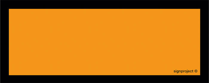 Znak - Tablica pomarańczowa pusta - pojedyncza MC004