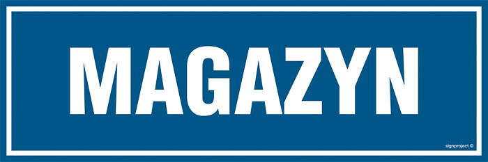 Znak - Magazyn PA004