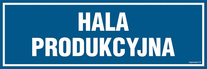 Znak - Hala produkcyjna PA250