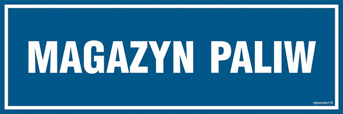 Znak - Magazyn paliw PA357