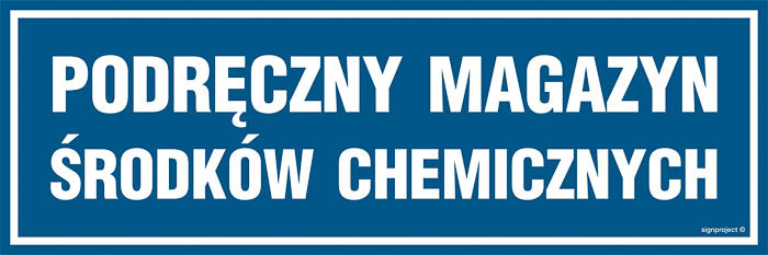 Znak - Podręczny magazyn środków chemicznych PA378