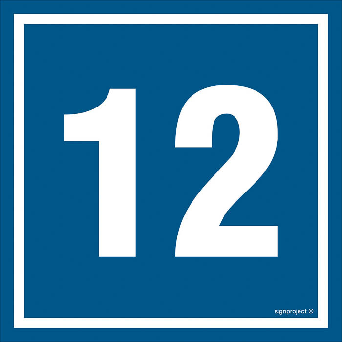 Znak - Liczba 12 PA412