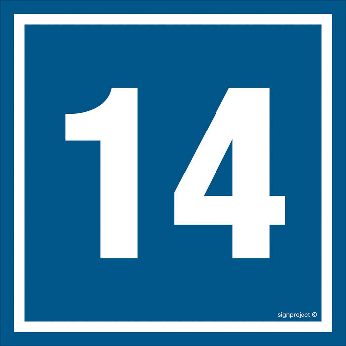 Znak - Liczba 14 PA414