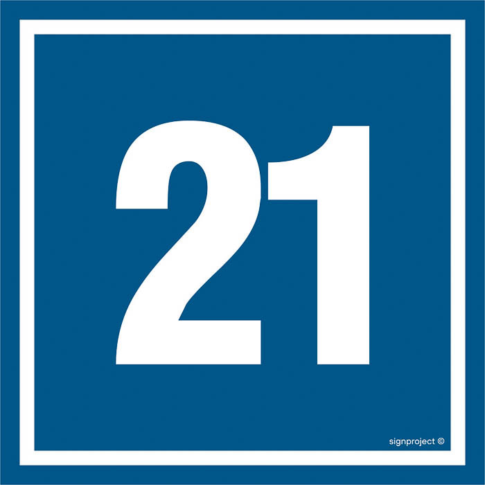 Znak - Liczba 21 PA421