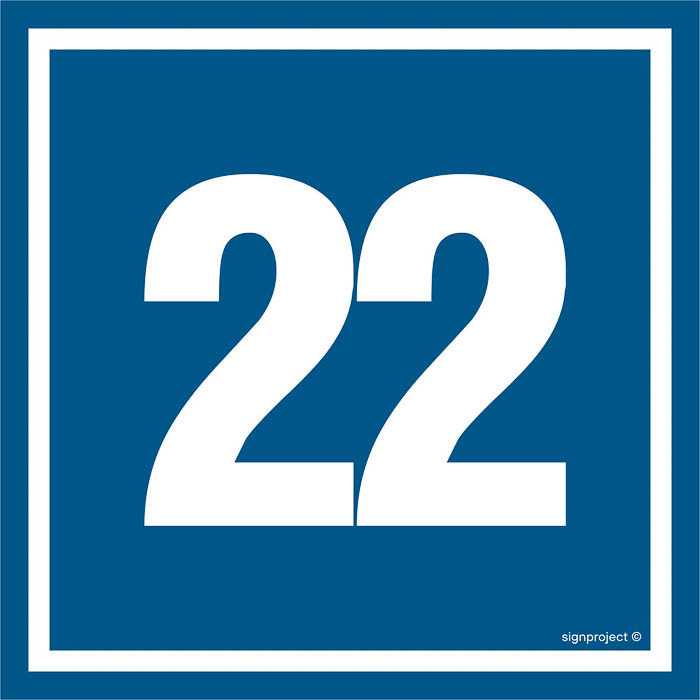 Znak - Liczba 22 PA422