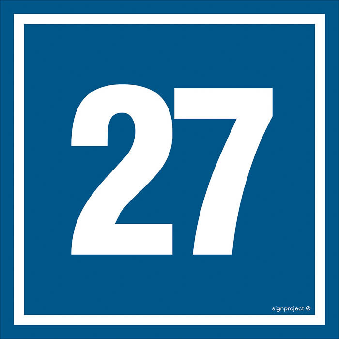Znak - Liczba 27 PA427
