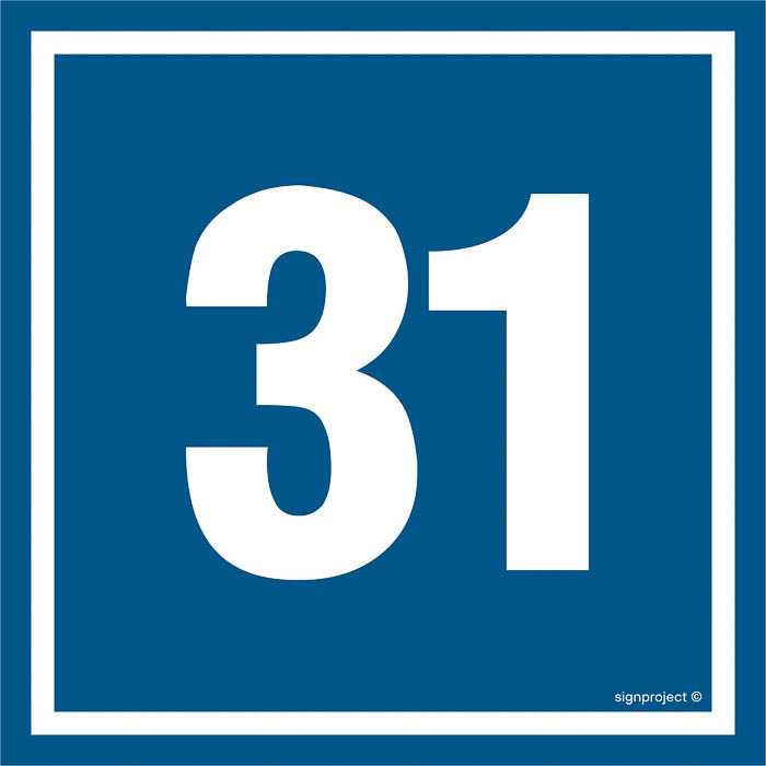 Znak - Liczba 31 PA431