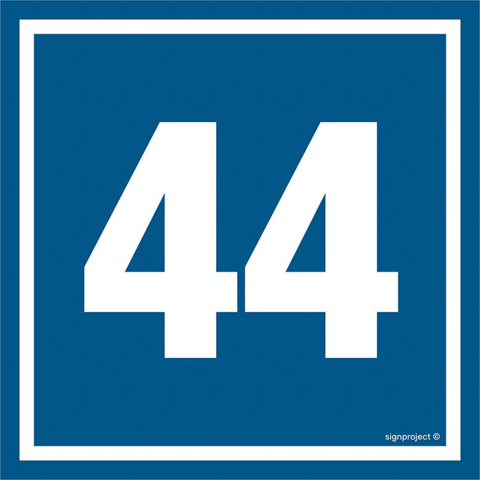 Znak - Liczba 44 PA444