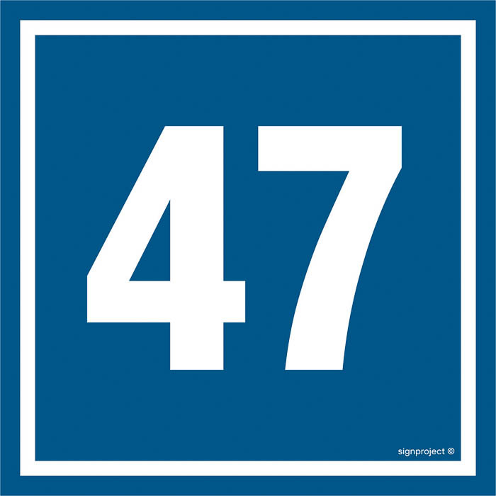 Znak - Liczba 47 PA447
