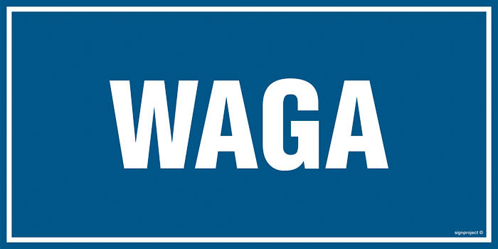 Znak - Waga PA554
