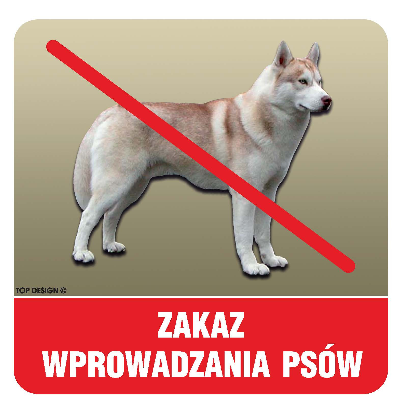 Znak - Zakaz wprowadzana psów (1) PC004