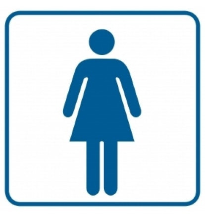 Toaleta damska znak