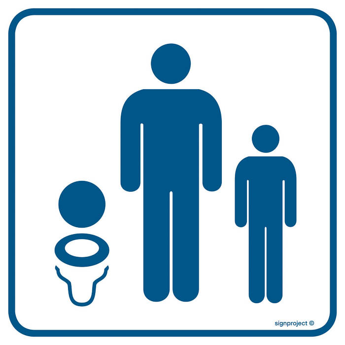 Znak - Toaleta dla dzieci RA021