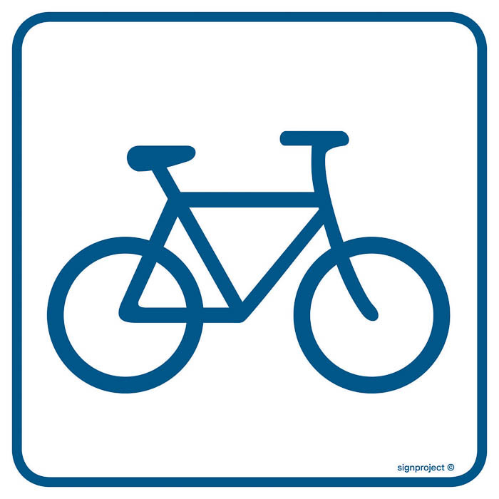 Znak - Ścieżka dla rowerzystów (przechowalnia rowerów) RA057