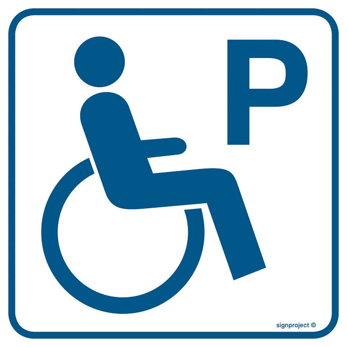 Znak - Parking dla inwalidów RA073