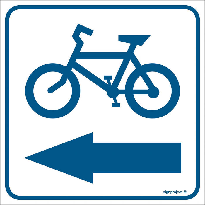 Znak - Kierunek ścieżki rowerowej 2 RA120