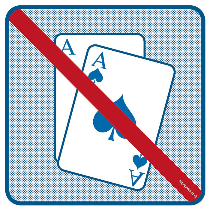 Znak - Zakaz uprawiania gier hazardowych RA509