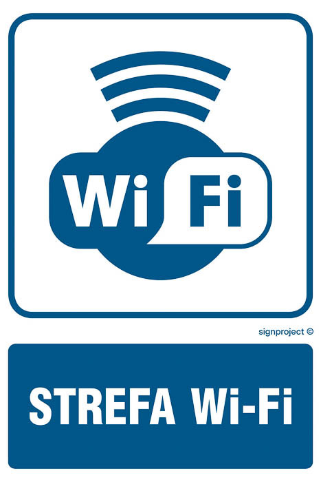 Znak - Strefa Wi-Fi RB034
