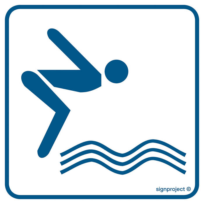 Znak - Basen pływacki z wieżą do skoków RC006