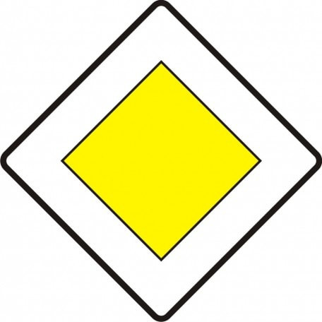 Znak - Droga z pierwszeństwem przejazdu SA055