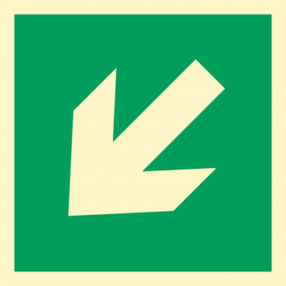 Znak - Znak ewakuacyjny "Kierunek drogi ewakuacyjnej" AA014