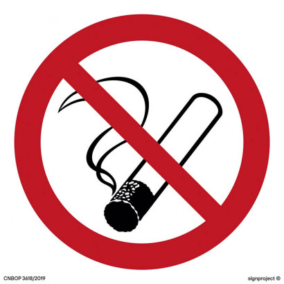 Znak - Palenie tytoniu zabronione BA001