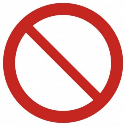 Znak - Ogólny znak zakazu GP001