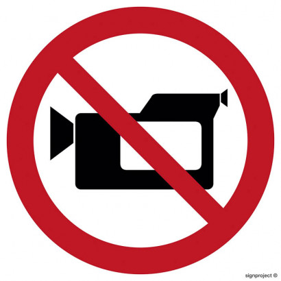 Znak - Zakaz filmowania GB016