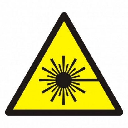 Znak - Ostrzeżenie przed wiązką laserową GW004