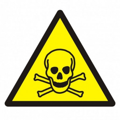 Znak - Ostrzeżenie przed materiałami toksycznymi GW016