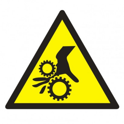 Znak - Uwaga, wirujące elementy GE016