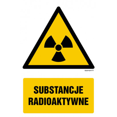 Znak - Substancje radioaktywne GF011