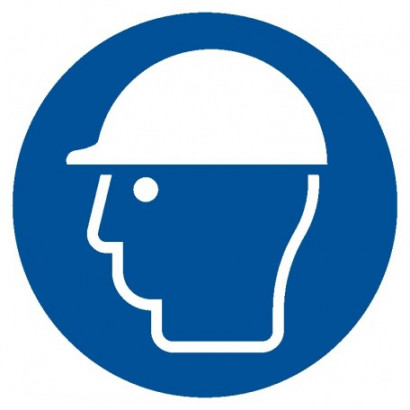 Znak - Nakaz stosowania ochrony głowy GO014