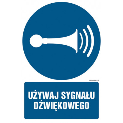Znak - Używaj sygnału dźwiękowego GL010