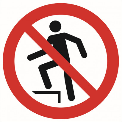 Znak - Zakaz chodzenia po powierzchni GP019