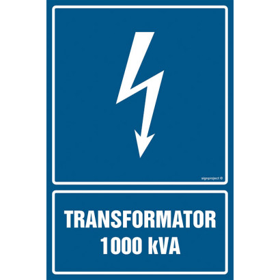 Znak - Transformator 630 kVA HG026